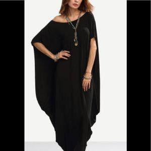 Dolman Sleeve Full Length Cocoon Dress